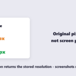 Extraction returns images at their stored resolution
